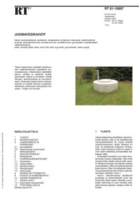 RT 61-10897, Juomavesikaivot