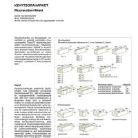 RT 35-10834, Kevytsoraharkot. Muuraustarvikkeet